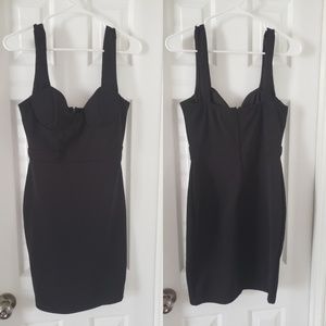 Black body con mini dress